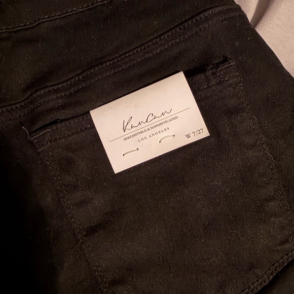 KanCan Women's Jet Black Jean Shorts - Picture 3 of 3